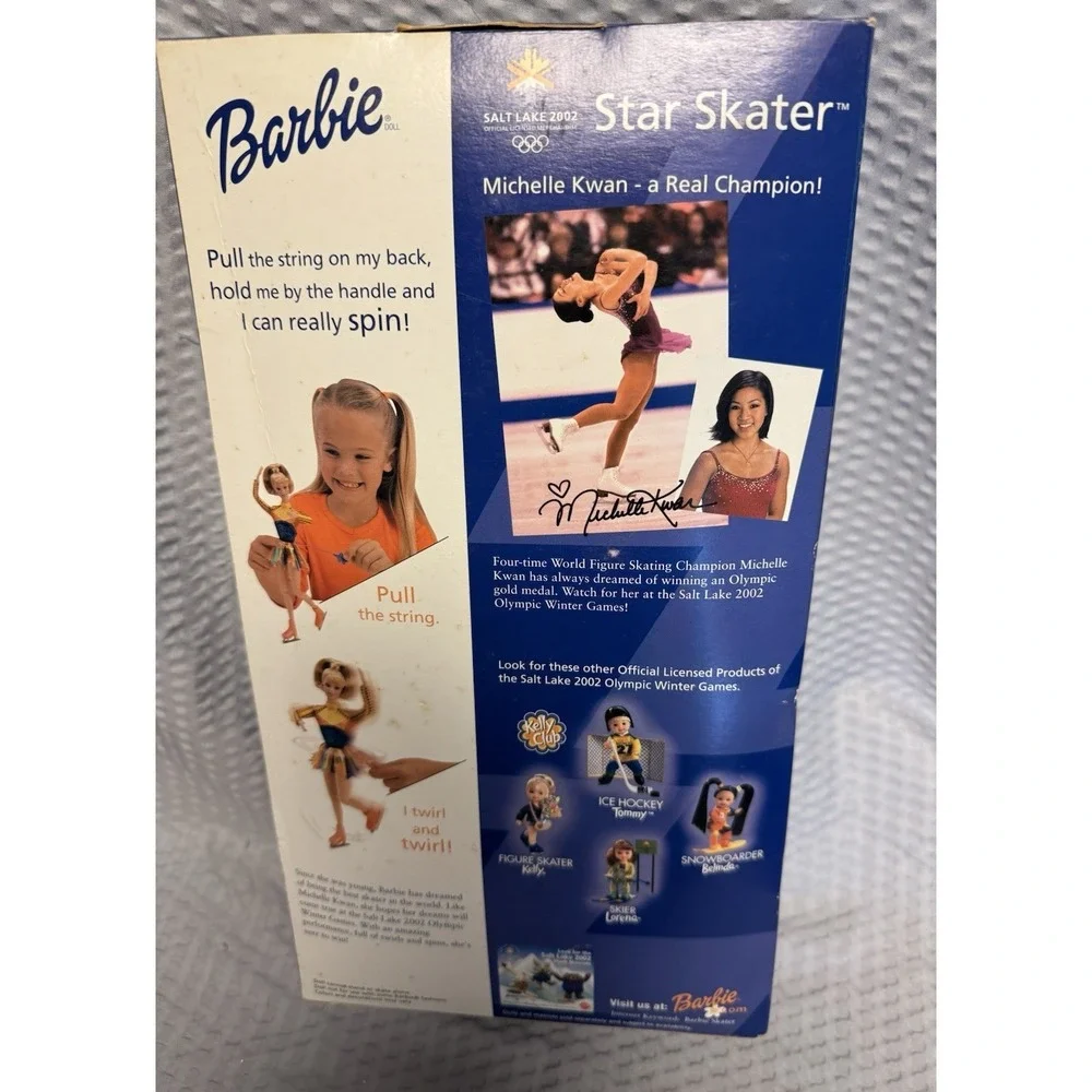 2002 Barbie Star Skater Twirl Spin Winter Olympics Salt Lake City SEALED #53375